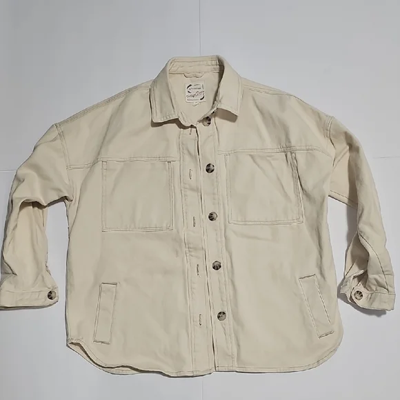 Stoosh Vintage Denim Cream Jacket - Picture 1 of 5